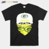 Skull Face Mask Green Bay Packers T-Shirt