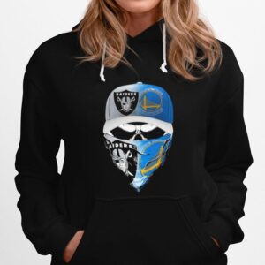 Skull Face Mask Oakland Raiders And Golden State Warriors Hoodie