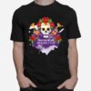 Skull Feliz Dia De Los Muertos Happy Mexican Holiday T-Shirt