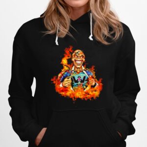 Skull Fire With Western Star Trucks Logo Hoodie