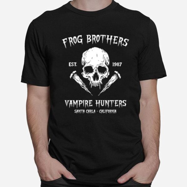 Skull Frog Brothers Vampire Hunters Est 1987 T-Shirt