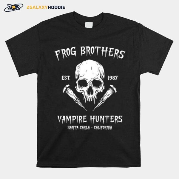 Skull Frog Brothers Vampire Hunters Est 1987 T-Shirt