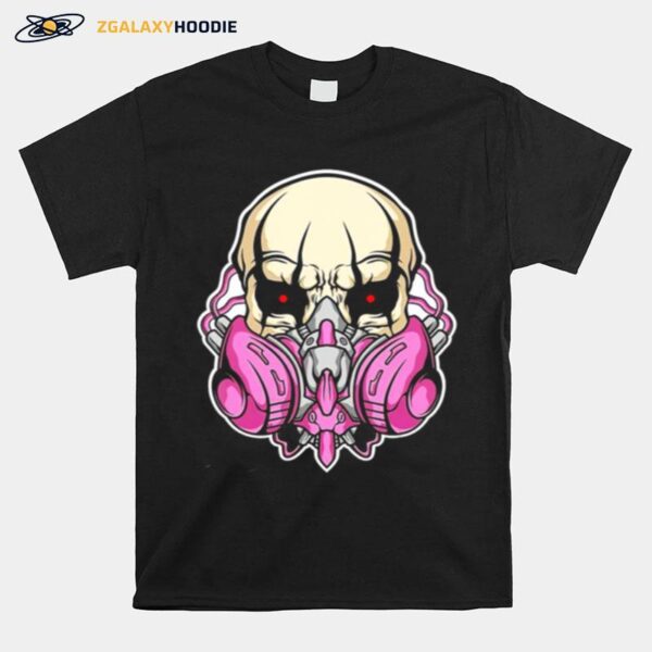 Skull Gas Mask Awesome Graphic T-Shirt