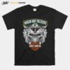 Skull Green Bay Packers Harley Davidson Green Bay Packers T-Shirt