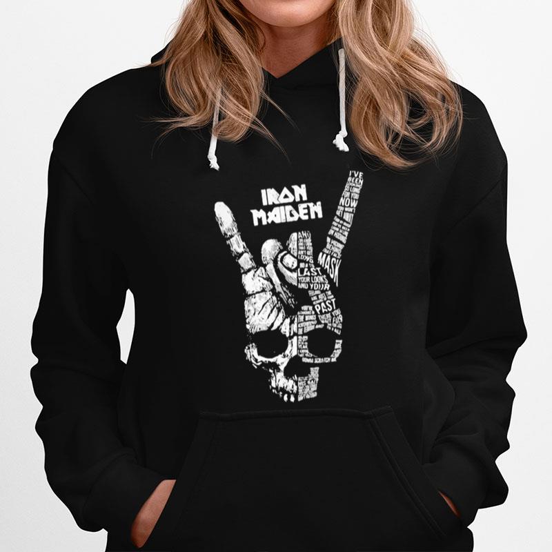 Skull Hand Iron Maiden Vintage Hoodie