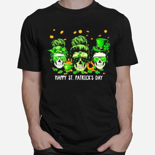 Skull Happy St Patricks Day T-Shirt