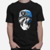 Skull Hat Oakland Raiders And Golden State Warriors T-Shirt