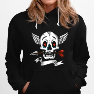 Skull Heart Love Dia De Los Muertos Hoodie