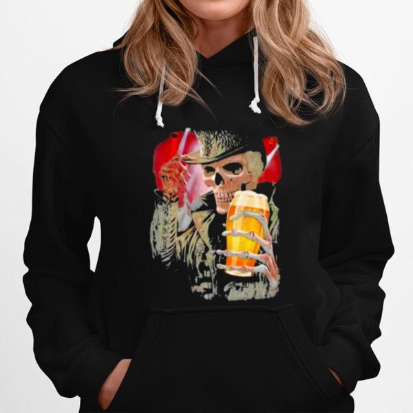 Skull Hello Darkness Beer Hoodie