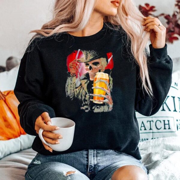 Skull Hello Darkness Beer Sweater