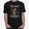 Skull Hello Darkness My Old Friend Ive Come To Drink With You Again T-Shirt