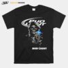 Skull Holding Bud Light Logo T-Shirt