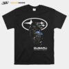 Skull Holding Subaru Confidence In Motion Logo T-Shirt