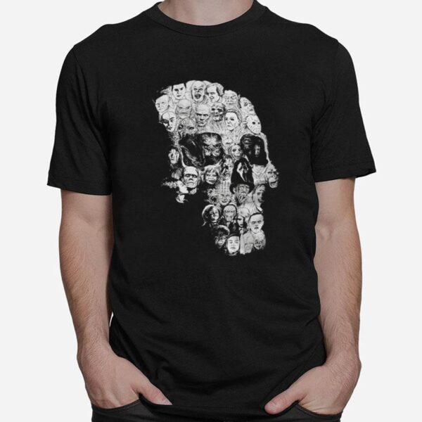 Skull Horror Movie Characters T-Shirt