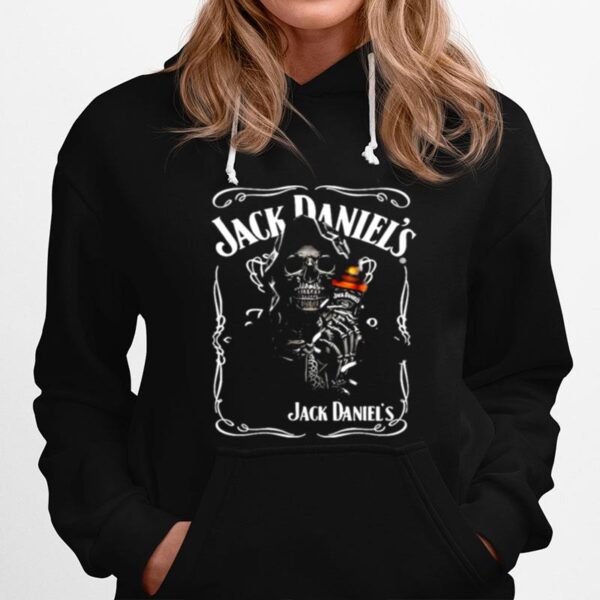 Skull Hug Jack Daniels Hoodie