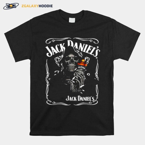 Skull Hug Jack Daniels T-Shirt