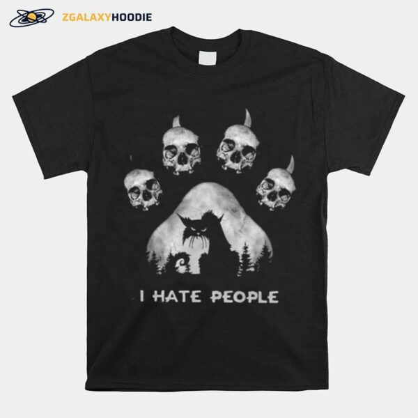 Skull I Hate People T-Shirt