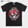 Skull In Trump We Trust Certified 45 Est At Birth Whiteboy T-Shirt