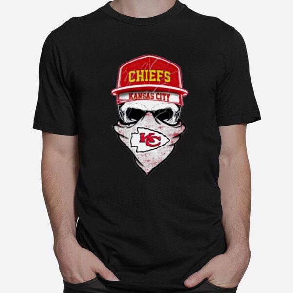 Skull Kansas City Chiefs T-Shirt