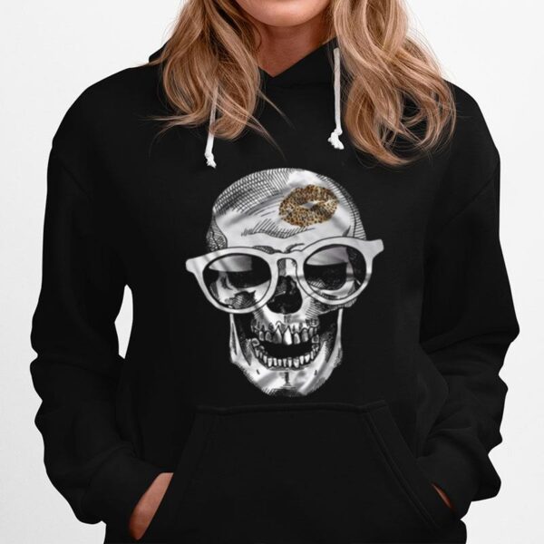 Skull Leopard Lip Hoodie