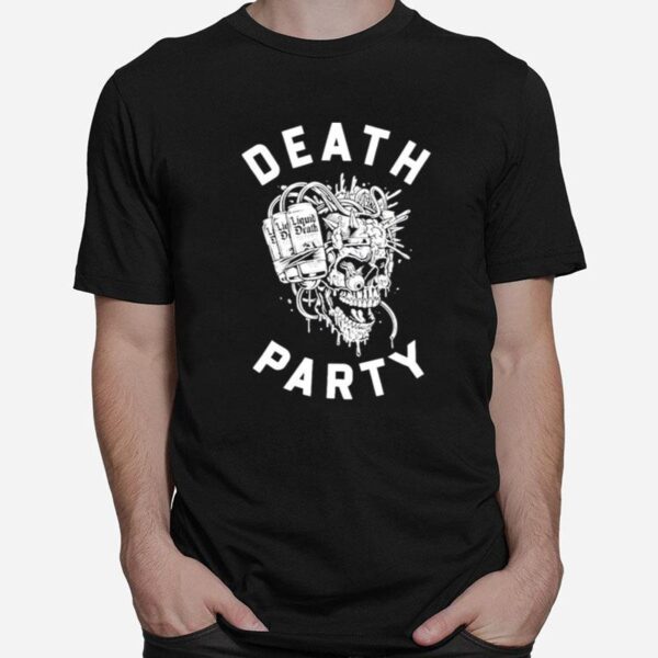 Skull Liquid Death Party T-Shirt