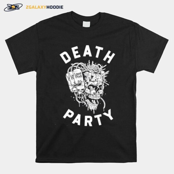 Skull Liquid Death Party T-Shirt