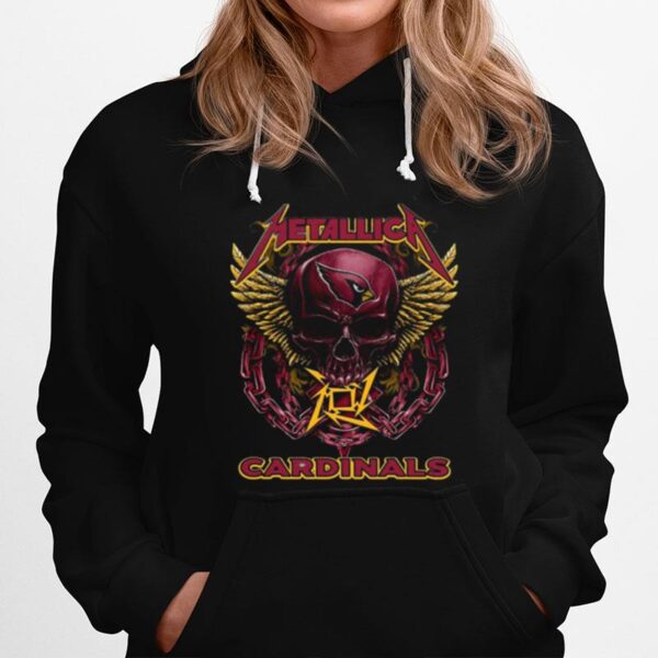 Skull Metallic Cardinals Hoodie