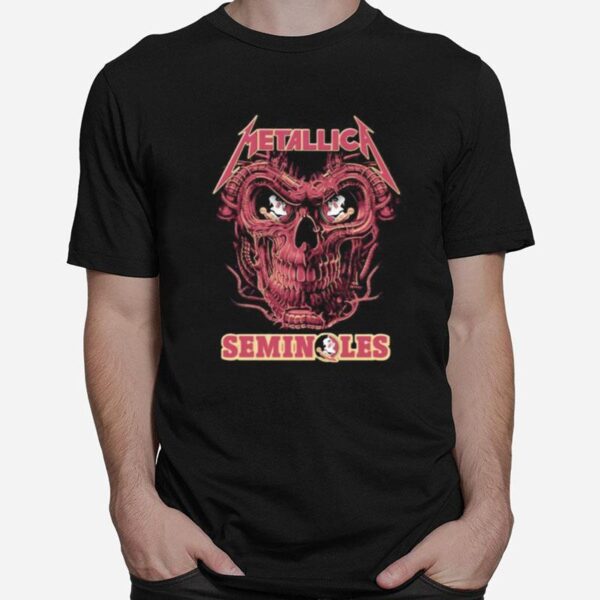 Skull Metallica Band Florida Seminoles T-Shirt