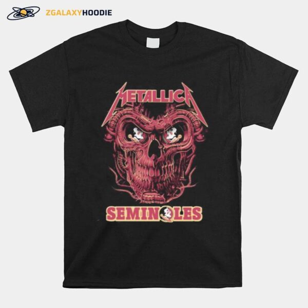 Skull Metallica Band Florida Seminoles T-Shirt