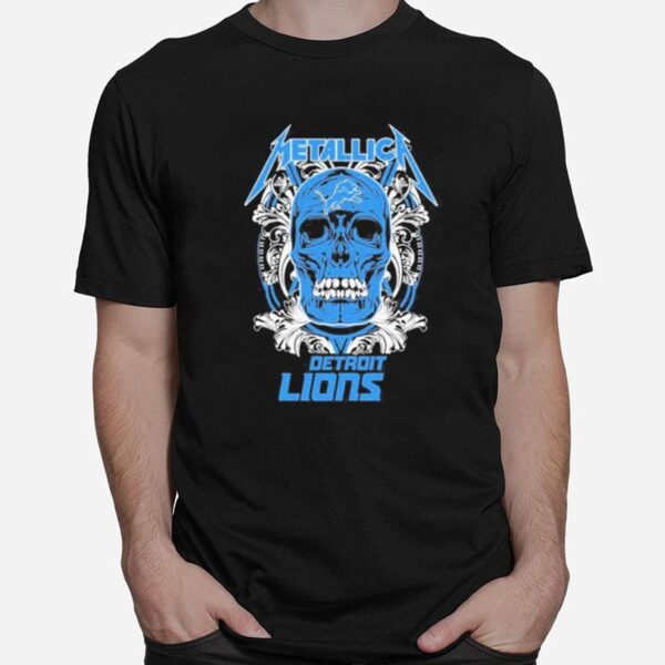 Skull Metallica Detroit Lions T-Shirt