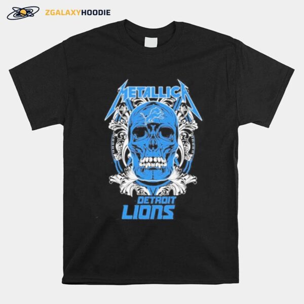 Skull Metallica Detroit Lions T-Shirt