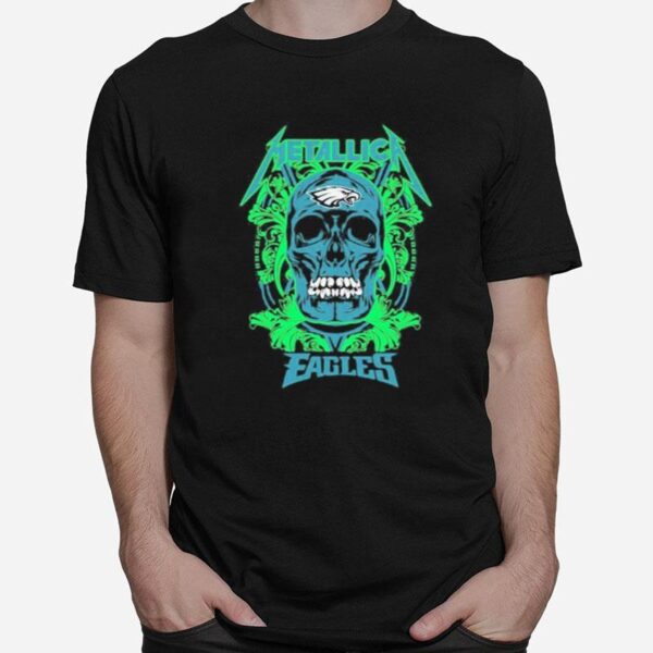 Skull Metallica Philadelphia Eagles T-Shirt