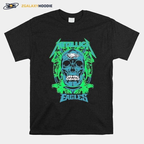 Skull Metallica Philadelphia Eagles T-Shirt