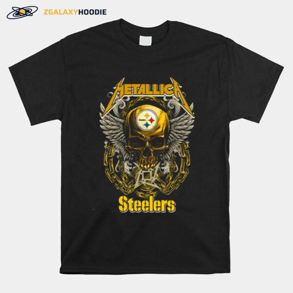 Skull Metallica Pittsburgh Steeler Pa 2022 Show T-Shirt