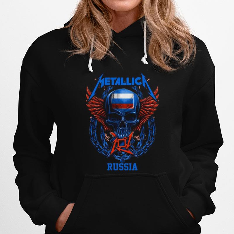 Skull Metallica Russia Flag Hoodie