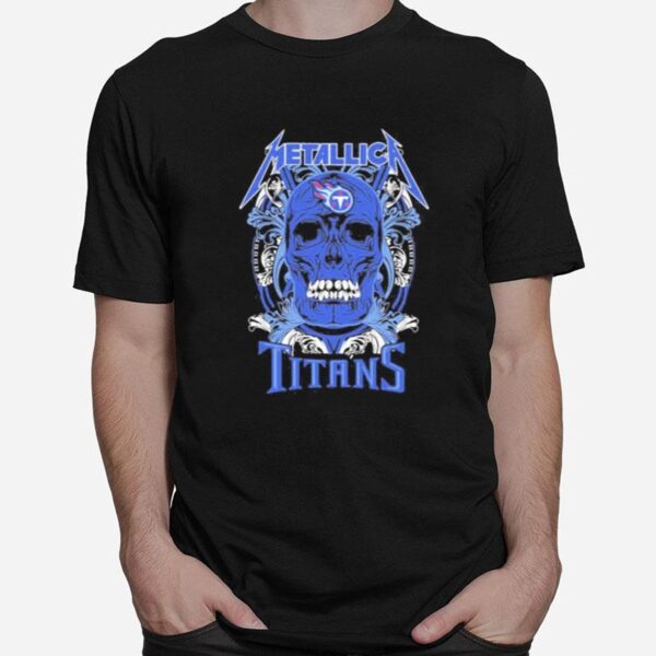 Skull Metallica Tennessee Titans T-Shirt