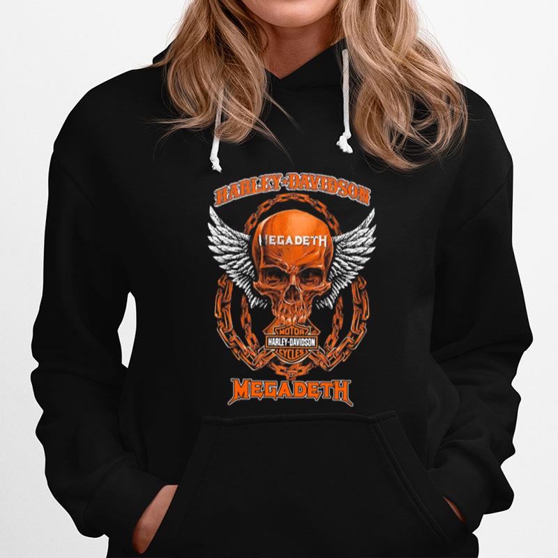 Skull Motor Harley Davidson Cycles Megadeth Hoodie