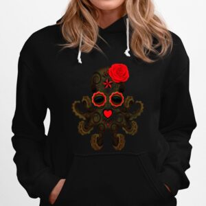 Skull Octopus Day Of The Dead Dia De Muertos Hoodie