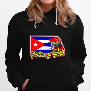 Skull Patria Y Vida Cuba Libre Flag Hoodie