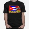 Skull Patria Y Vida Cuba Libre Flag T-Shirt