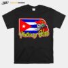 Skull Patria Y Vida Cuba Libre Flag T-Shirt