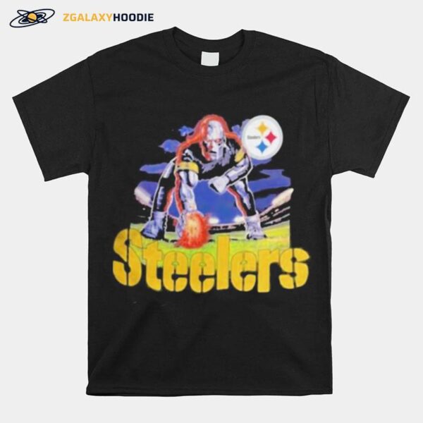 Skull Pittsburgh Steelers Player T-Shirt