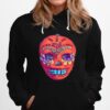 Skull Portrait Cool Mexican Orange Day Of The Dead Hoodie