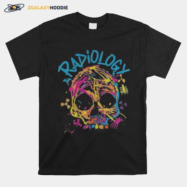 Skull Radiology Color T-Shirt