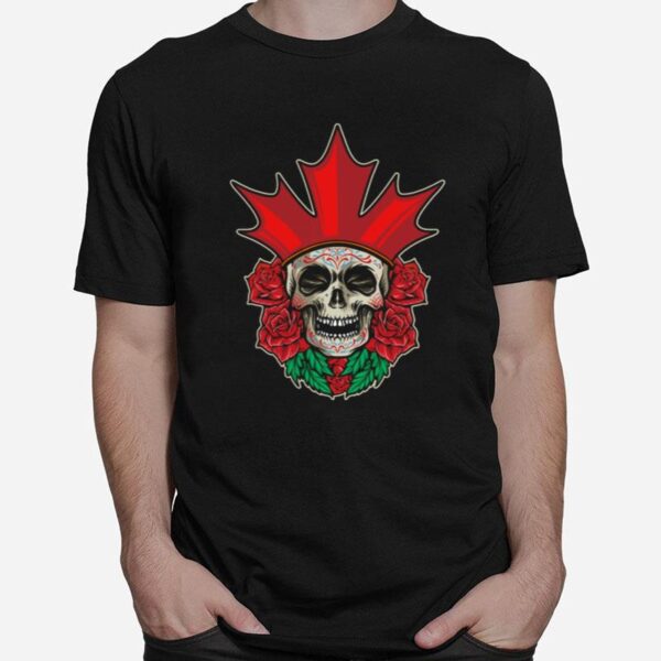 Skull Rose Dia De Muertos Day Of Dead T-Shirt