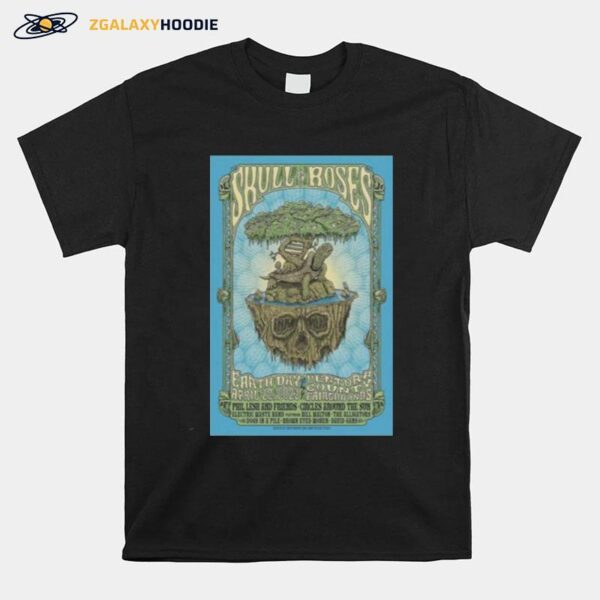 Skull Roses Music Festival 2023 Ventura Ca Poster T-Shirt