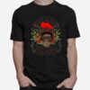 Skull Santa Hat Leopard Just A Girl Who Loves Christmas Sweatshirt T-Shirt