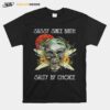 Skull Sassy Since Birth Salty By Choice Sunset Flowers T-Shirt