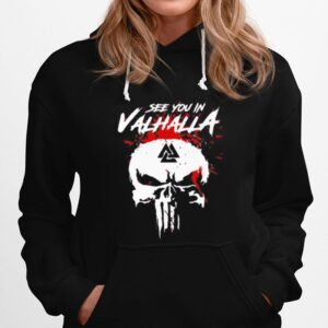 Skull See You In Valhalla Blood Hoodie