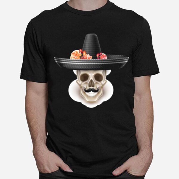 Skull Simple Gentlemen Day Of The Dead T-Shirt